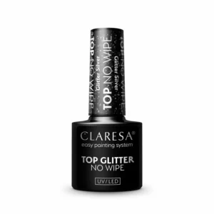 CLARESA Top GLITTER SILVER (no wipe) 5g