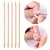 Houten manicure/cuticle stokjes - 100 stuks - Afbeelding 2