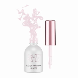 Candy Pink Top No Wipe Saute Nails 8 ml