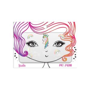 Gezichtsstickers Face Tattoo Snails - Unicorn