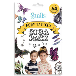 Tattoos Snails - Giga Pack 64 stuks