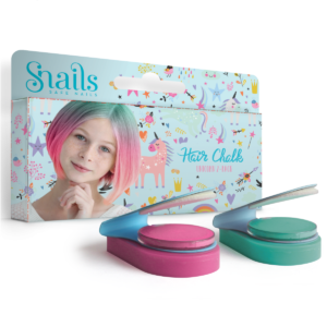 Uitwasbare haarkrijt Snails - Unicorn (2 stuks)