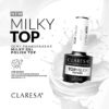 Claresa Milky Top – Semi-transparante hybride topcoat 5g - Afbeelding 2